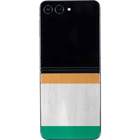 Ivory Coast Flag Distressed Galaxy Z Flip5 5G Skin